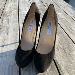 Jimmy Choo Elegant Black Suede Heels